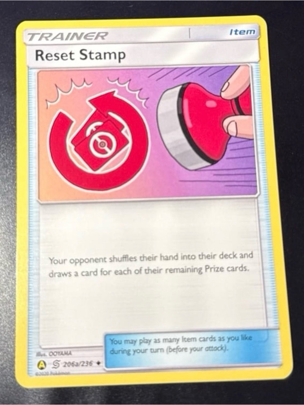Reset Stamp 206a/236 Unified Minds Rare 2020 released Alternate art promos